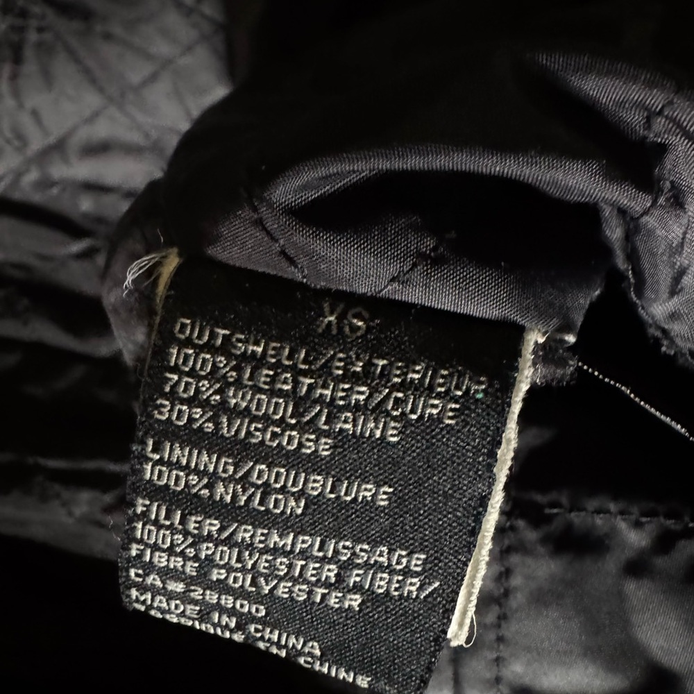 Rudsak Chic Black wool and Leather Pea Coat - Picture 5 of 8